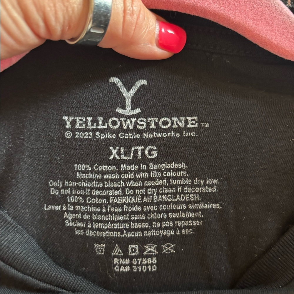 Yellowstone Black Ranch Hand Tee - Picture 2 of 2